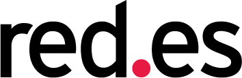 Logo de una empresa con diseño moderno, que combina colores negro y rojo, ideal para representar innovación y dinamismo en el sector empresarial.